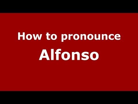 How to pronounce Alfonso (Italian/Italy) - PronounceNames.com