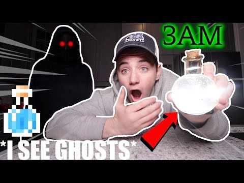 (Insane) Ordering Potion of GHOST VISIBILITY From the Dark Web at 3AM (I can see Ghosts)