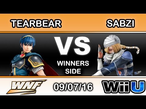WNF 3.6 - TearBear (Marth) Vs. Sabzi (Sheik) Winners Side - Smash Wii U