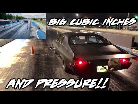 IT'S SOME MAJOR CUBIC INCHES AND NITROUS UNDER THE HOOD OF THIS NOVA!! ALMOST GOT REAL!