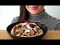 ASMR Eating Sounds Banana Split Ice Cream No Talking