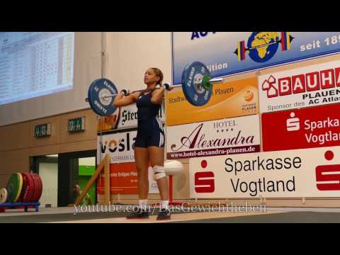 Frauen 58kg Deutsche Meisterschaft Gewichtheben 2016 Plauen