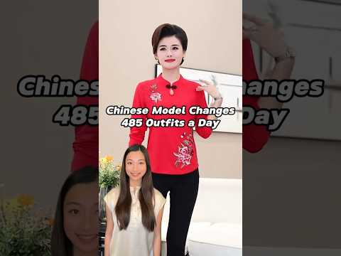 Chinese Model Changes 485 Outfits a Day ???? #china #model #posing #clothing #trending #chinesefashion