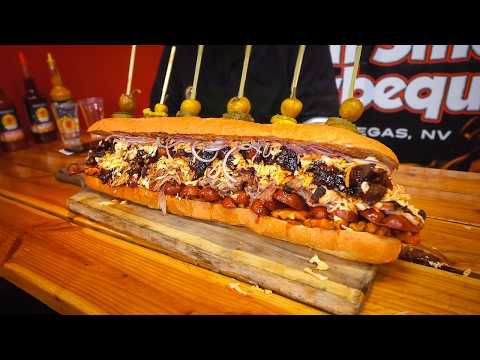 THE BIGGEST BBQ SANDWICH CHALLENGE IN LAS VEGAS HAS ONLY BEEN BEATEN ONCE! | BeardMeatsFood