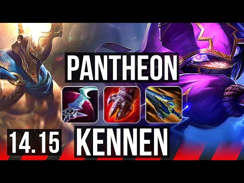 PANTHEON vs KENNEN (TOP) | Rank 4 Panth, 1200+ games, Dominating | EUW Challenger | 14.15