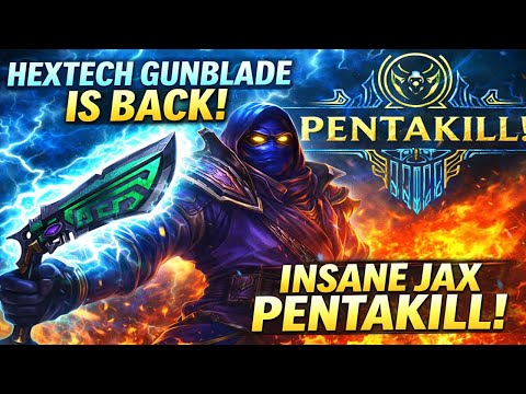 SEASON 16 'HEXTECH GUNBLADE JAX CAN PENTAKILL EVERY GAME (BROKEN JAX IS BACK)