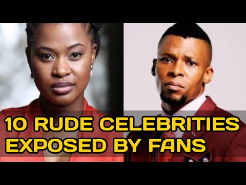 10 Rude South African Celebrities Exposed By Fans