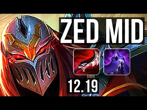 ZED vs RYZE (MID) | 72% winrate, 8/1/3, 6 solo kills, Legendary | TR Master | 12.19