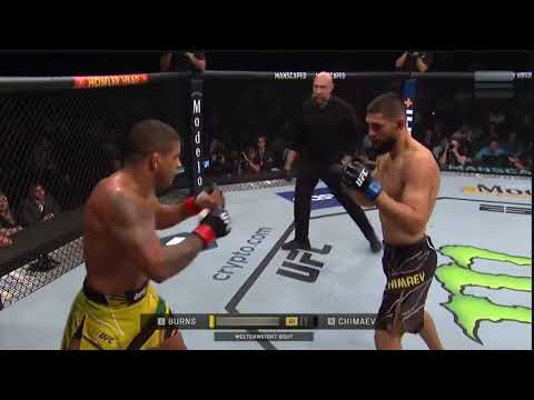 Gilbert Burns vs. Khamzat Chimaev Highlights