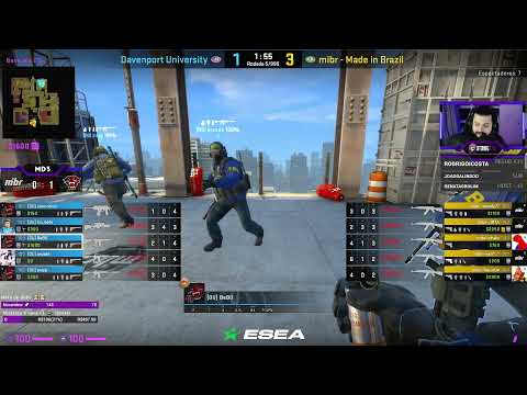 ESEA ADVANCED MIBR vs DAVENPORT UNIVERSITY  MAPA 2 (VERTIGO) MD3 NARRAÇÃO PTBR