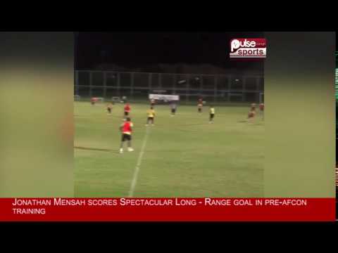 Jonathan Mensah Scores Incredible Long Range Goal In Pre AFCON2017 Training | Hot In Gabon
