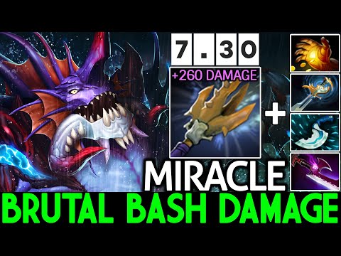 MIRACLE [Slardar] Imba Echo Sabre Brutal Bash Damage Dota 2
