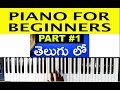 Learn Keyboard Beginner Lessons 1 Online Keyboard Classes Telugu Tutorial Easy Piano