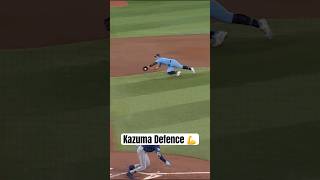 An important play from Kazuma Okamoto‼️ #MLB #BlueJays #Toronto