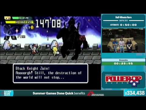 Half Minute Hero (Hero 300) by Essentia in 3:47.076 - Summer Games Done Quick 2015 - Part 66