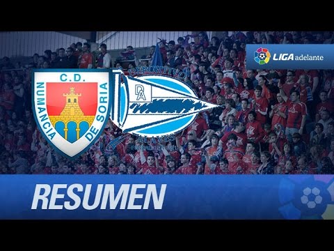 Resumen de CD Numancia (1-0) Deportivo Alavés