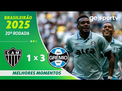 Gols e lances de Atlético Mineiro x Grêmio