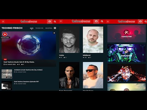 Techno Streams, Sets & DJs PWA