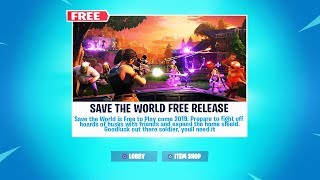 new save the world free release date free stw fortnite - fortnite save the world release date free