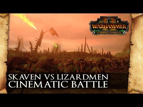 Cinematic Battle: Skaven vs Lizardmen - The Prophet and The Warlock  - Total War: Warhammer 2