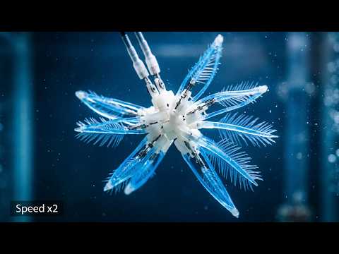 Vidéo : un robot inspiré de la comatule se déplace sous l'eau avec seulement deux actionneurs