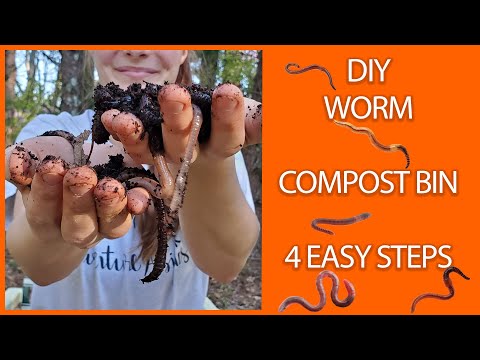 How To Create And Maintain A Worm Compost Bin In 4 Easy Steps! | Stackable Vermicompost Bin