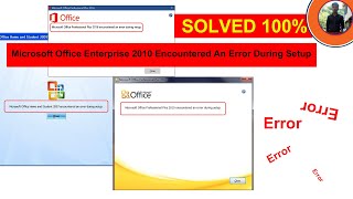 How To Fix Microsoft Office Professional Plus Encountered An Error During Setup | Mr Block Fix Solve