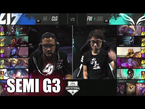 CLG vs Flash Wolves | Game 3 Semi Finals LoL MSI 2016 | CLG vs FW G3 MSI 1080p