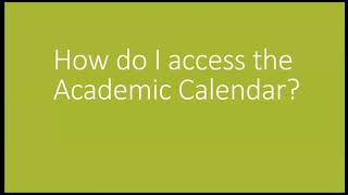 How do I access the Academic Calendar - Jindal School Advising