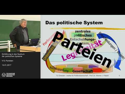 Grundkurs Politische Systeme - 12/14 - Parteien - Prof. Dr. Werner J. Patzelt