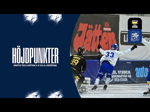 ELITSERIEN | HÖJDPUNKTER | GRIPEN TROLLHÄTTAN 4-8 VILLA LIDKÖPING
