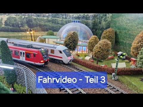 Großes Fahrvideo auf meiner Modelleisenbahn Anlage - Frühjahr 2024 - Teil 3