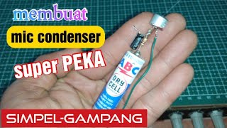 Download lagu How to Make a Super Sensitive Condenser Microphone with a 1.5 Volt Battery || Easy and Simple mp3