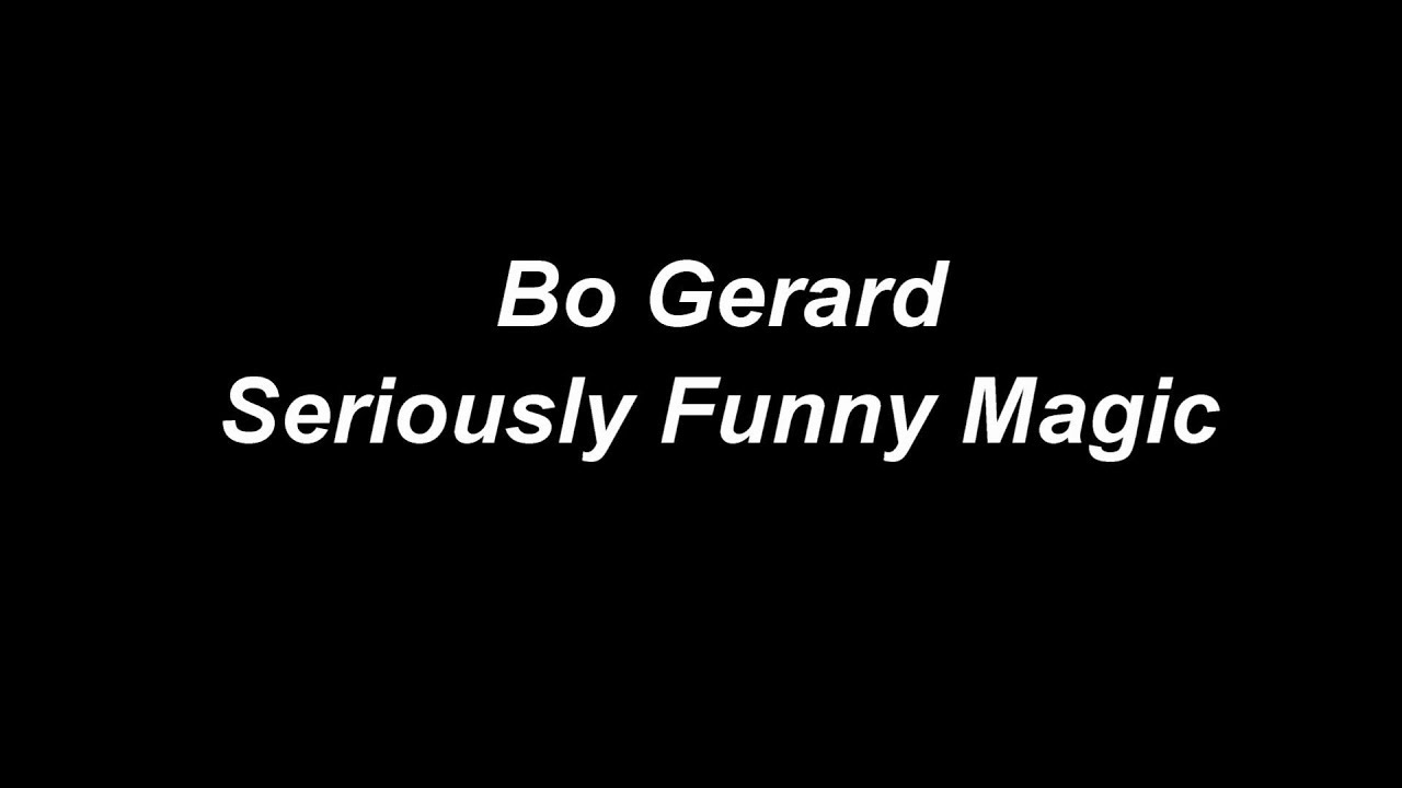 Promotional video thumbnail 1 for Comedy Magic of Bo Gerard