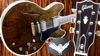 Video thumbnail for The Owl Guitar Is Here! | 2021 Gibson Jim James My Morning Jacket Signature ES-335 70s Walnut Review by The Trogly's Guitar Show