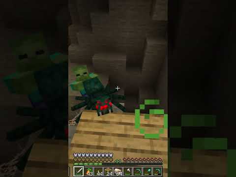 Kiroplex - Poison spider + baby zombie are a dangerous combination #minecraft