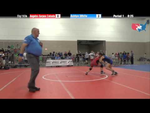 FILA Cadet 52 kg / 114.5 lbs - Angeles Eurpoa Cabada vs. Ashlyn White