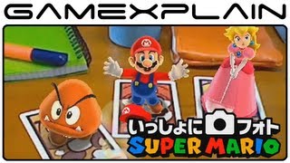 Photos with Super Mario - Mario AR Cards 3DS Gameplay Footage (Japanese Nintendo Direct)
