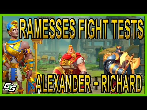 RAMESSES BATTLE TESTS: ALEXANDER + RICHARD - IS EL CID THE ONE?? - Rise of Kingdoms