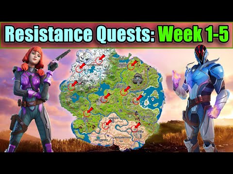 How To Complete All RESISTANCE QUESTS (Weeks 1-5) // Fortnite Season 2 Chapter 3