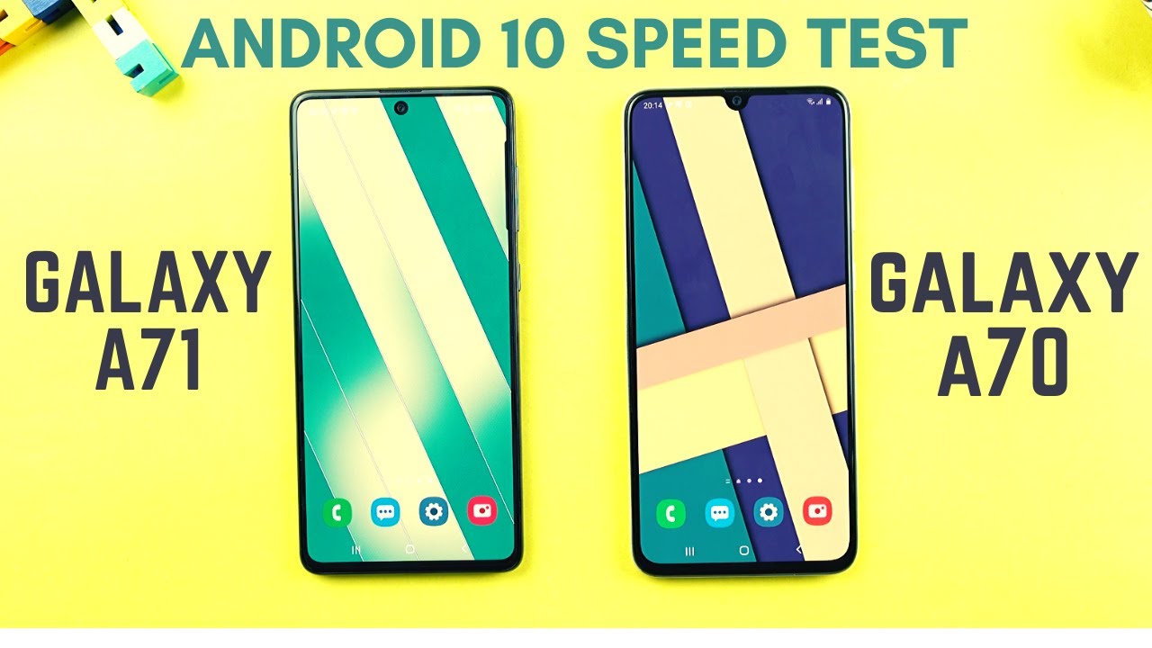 Samsung Galaxy A71 vs A70 Android 10 Speed Test & Comparison