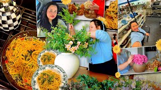 VLOG: cooking megan markle's one pot pasta, decorating my house for spring, thrifting trip, homebody