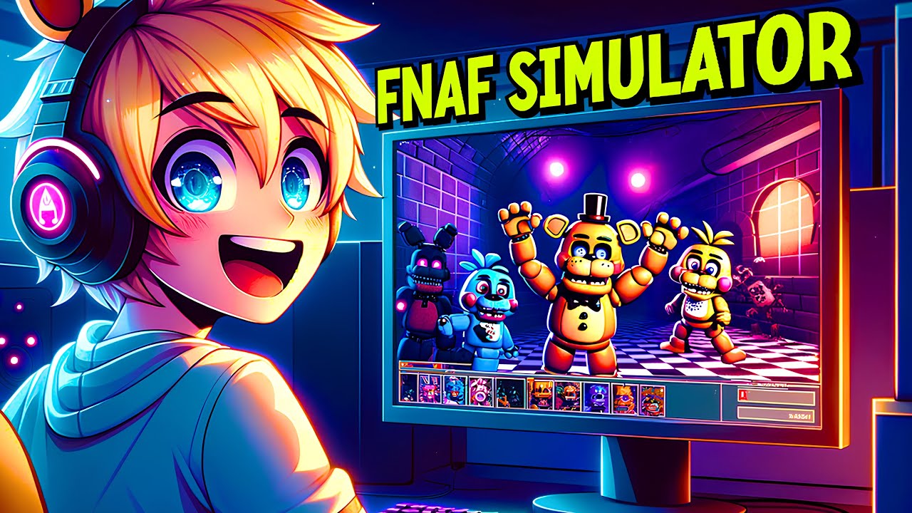CONTROLANDO TODOS OS ANIMATRONICS DO FNAF SIMULATOR