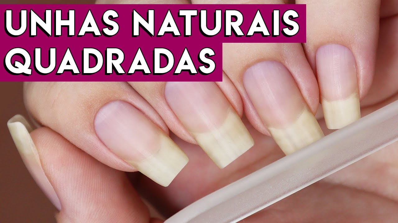 LIXANDO minhas UNHAS QUADRADAS | Passo a passo, dicas e tudo sobre o FORMATO delas