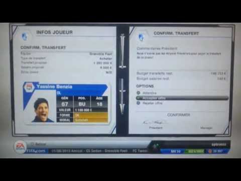 comment augmenter budget transfert fifa 13