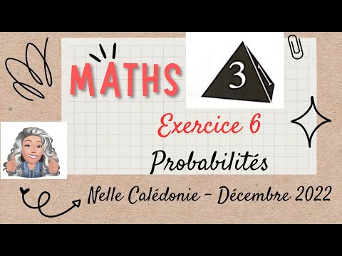 BREVET CORRIGÉ MATHS 2022 sujet de Nouvelle Calédonie - exercice 6 #brevet #2023 #maths #3ème #3eme