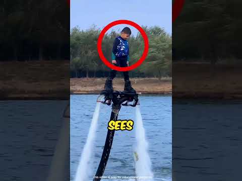 Boy Drives Water Jetpack 🌊