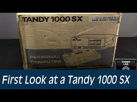 Tandy 1000 SX First Look - The Computer from Radio Shack That Started our Channel!