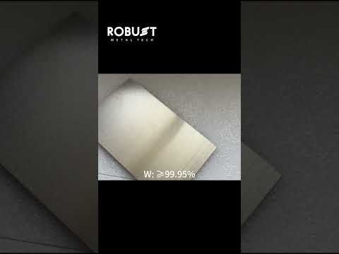 Tungsten Plates: High-Performance Material for Extreme Industrial Applications video thumbnail