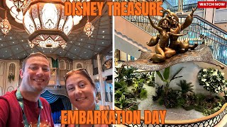 🛳️ Disney Treasure EMBARKATION DAY! | First Cruise on Disney’s NEW Ship | September 2025 ✨🏰